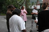 Teachers learn about soil at a teacher workshop